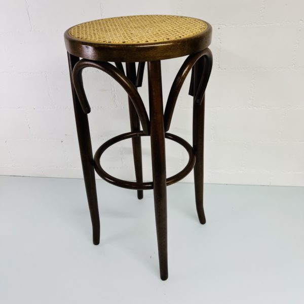 Tabouret de bar canné